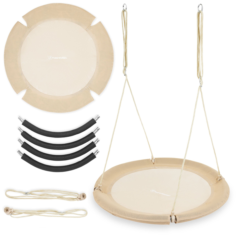 HyperMotion storkerede-gynge - 100 cm i diameter, boho-beige farve