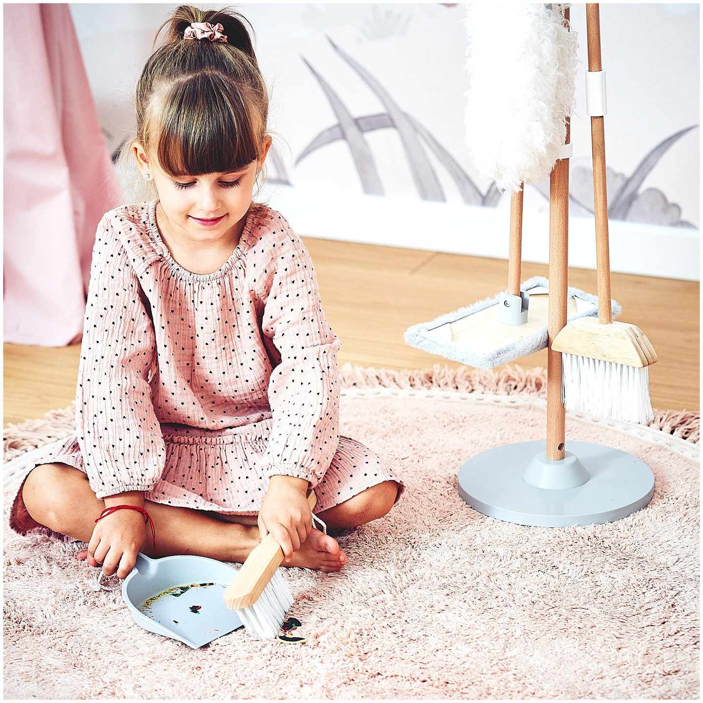 Rengøringssæt i træ