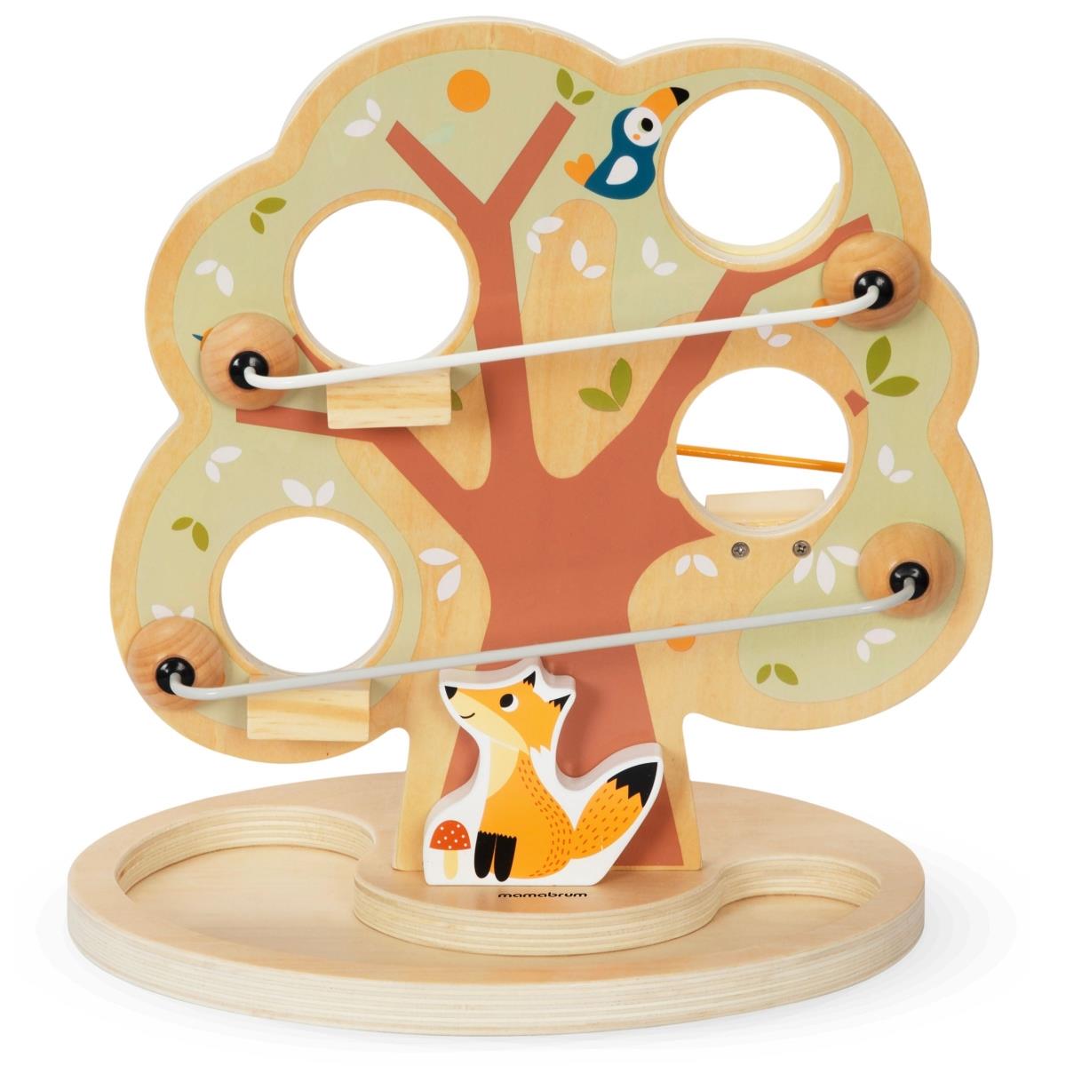 Rutsjebane med kugler i træ - Grønt træ