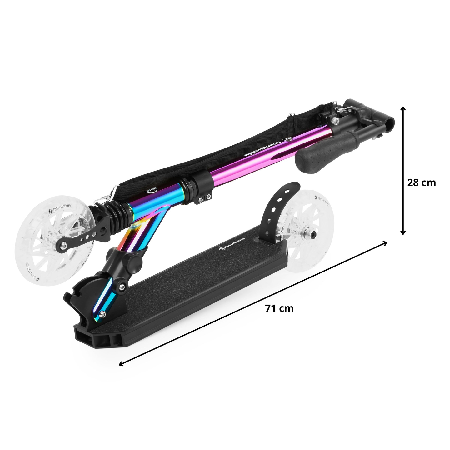 To-hjulet løbehjul HOLO MAJESTIC HyperMotion 100kg - fuld aluminium