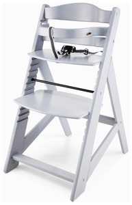 Træfodringsstol Moby-System WOODY - grå farve