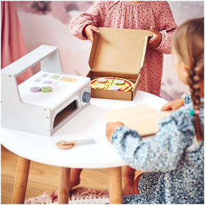 Pizzabagesæt i træ