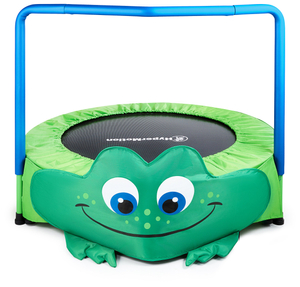Frog - mini trampolin til børn - med håndtag - max 50 kg - 91 cm - til hjemmet og haven
