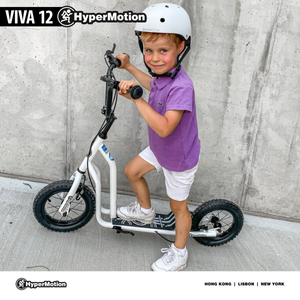 HyperMotion VIVA 12 scooter (30 cm pumpede hjul) - Hvid