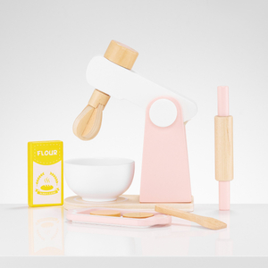 Dejmaskine i træ med tilbehør, til børn