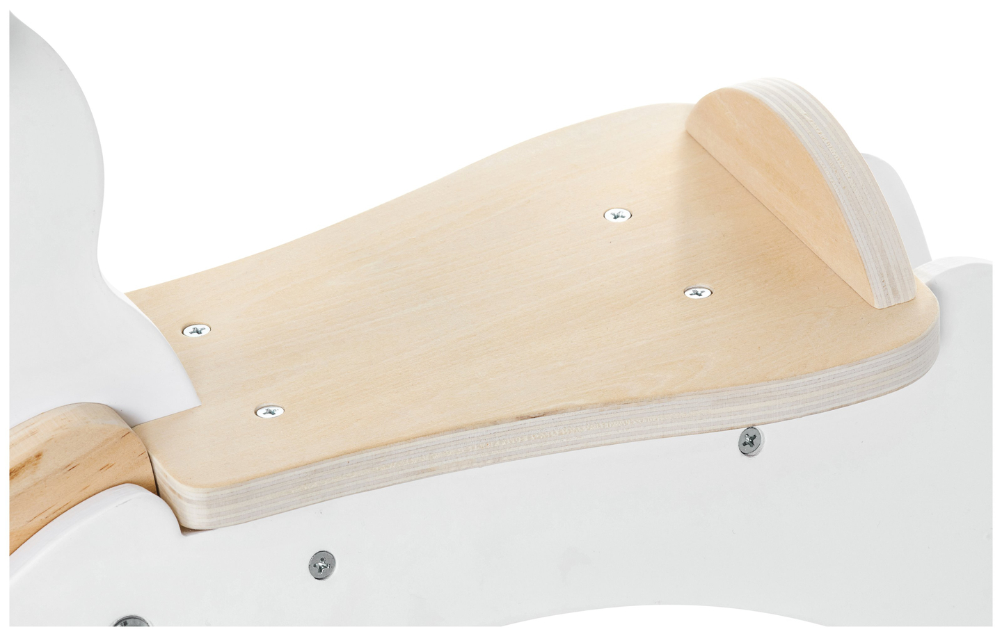 Gyngehest i træ - hvid - fra 12 måneder.