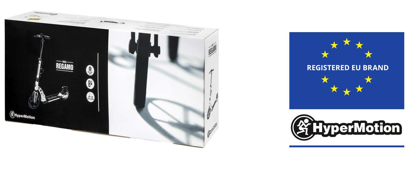 HyperMotion REGAMO scooter til voksne - sort