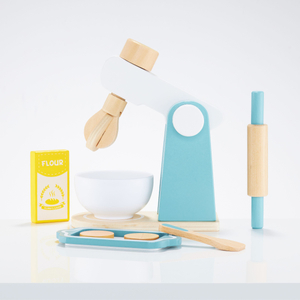 Træblander med tilbehør