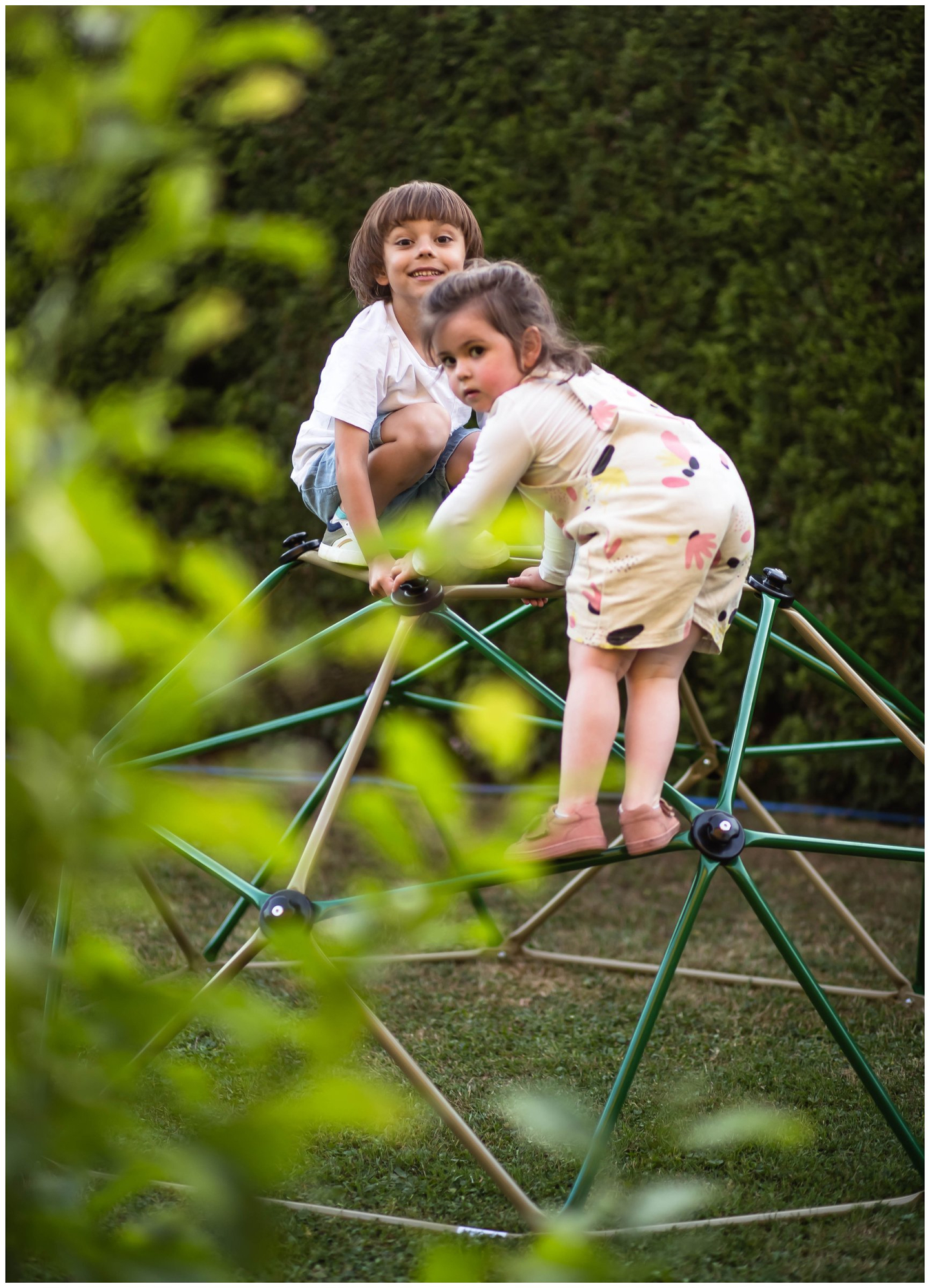 HyperMotion klatredom til børn XL, geodom, havelegeplads, diameter: 1,8 m