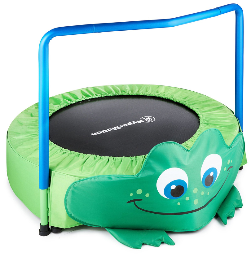 Frog - mini trampolin til børn - med håndtag - max 50 kg - 91 cm - til hjemmet og haven