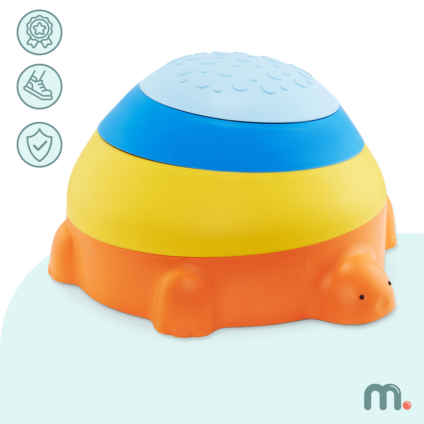 Sansesti til børn - Farverig skildpadde