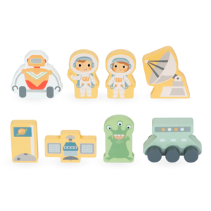 Stor trærumraket med elevator og tilbehør - XXL