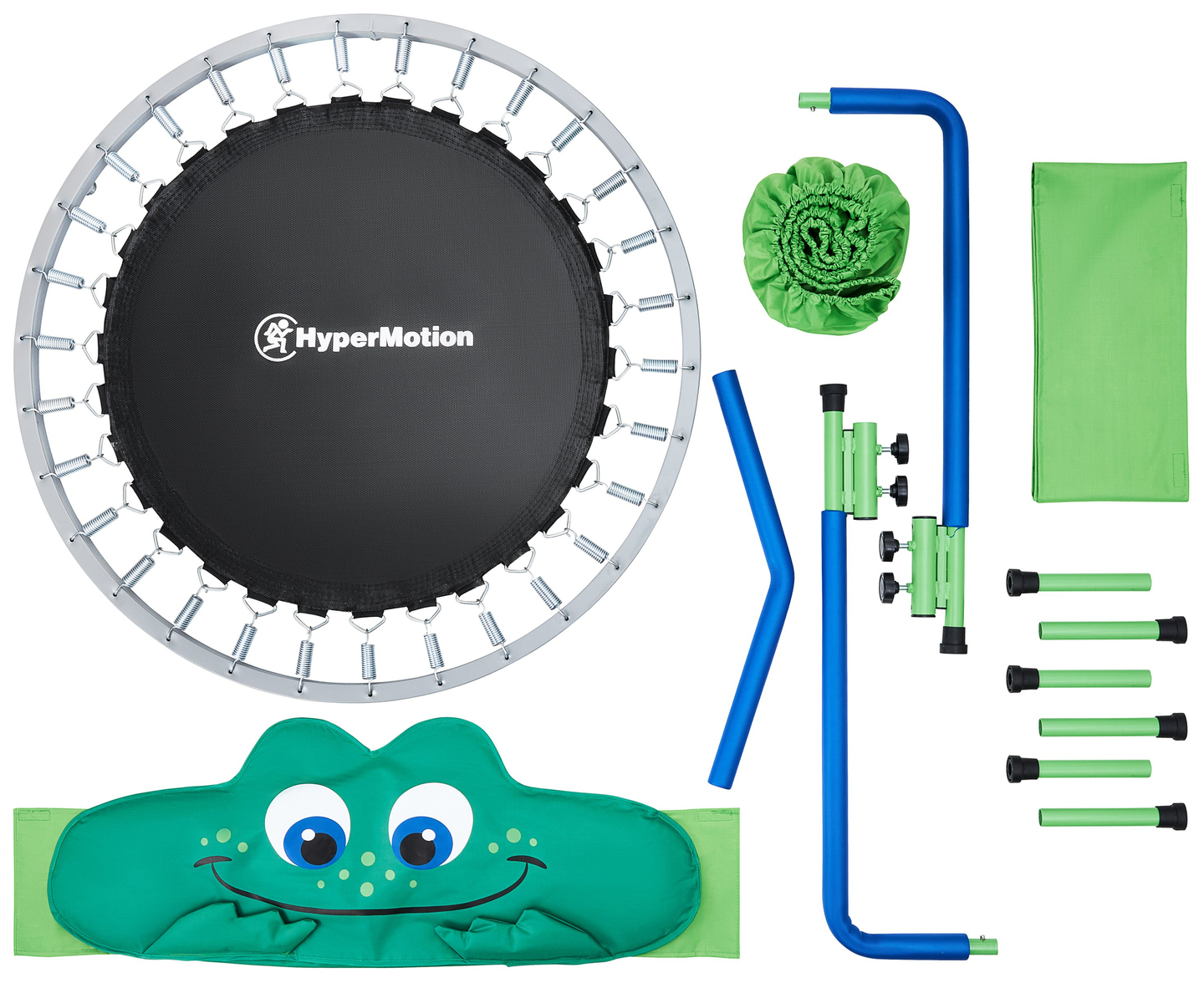 Frog - mini trampolin til børn - med håndtag - max 50 kg - 91 cm - til hjemmet og haven