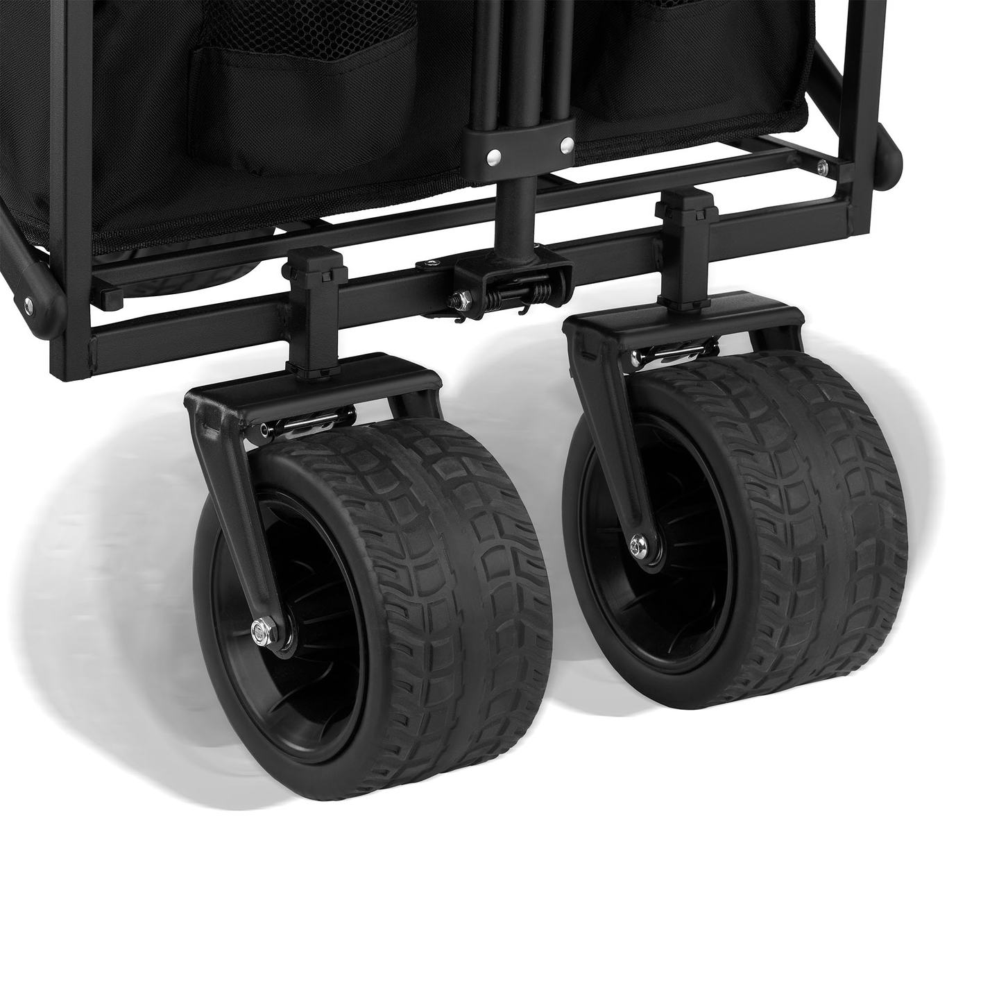 HyperMotion foldbar strandkørestol - sort, 120 kg