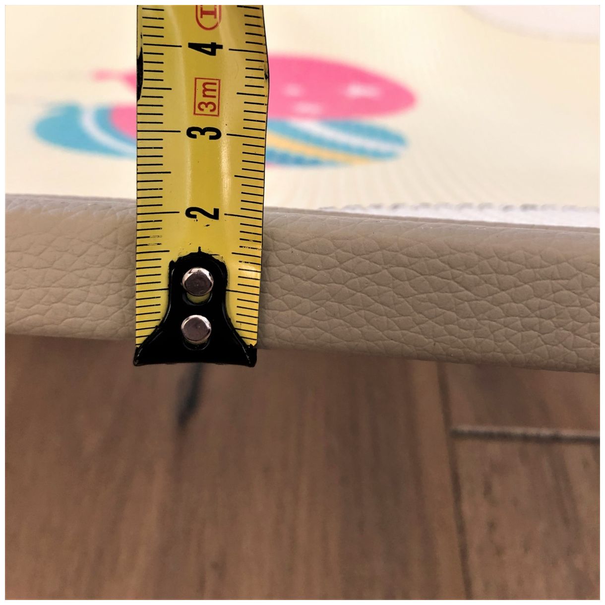 Dobbeltsidet skummåtte XXL - rulle 2 CM (vej og zigzags)