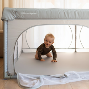 Stor løbegård 200 cm x 180 cm - baby legeplads, tørt bassin