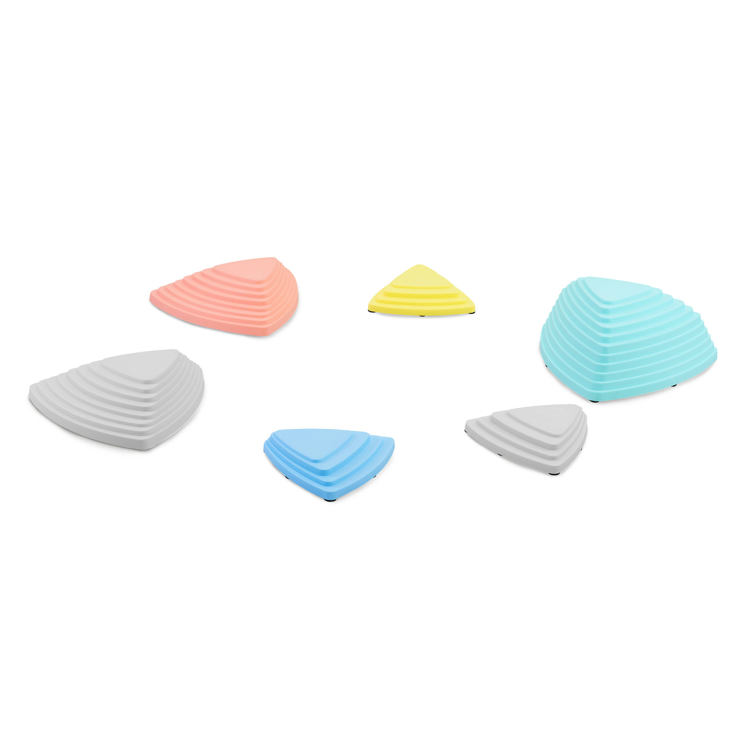 Farverige balancesten - 6 stk