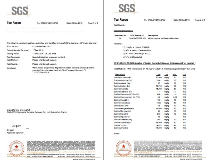 Dobbeltsidet skummåtte XXL - sammenfoldelig 1 CM (bjerg og vej)