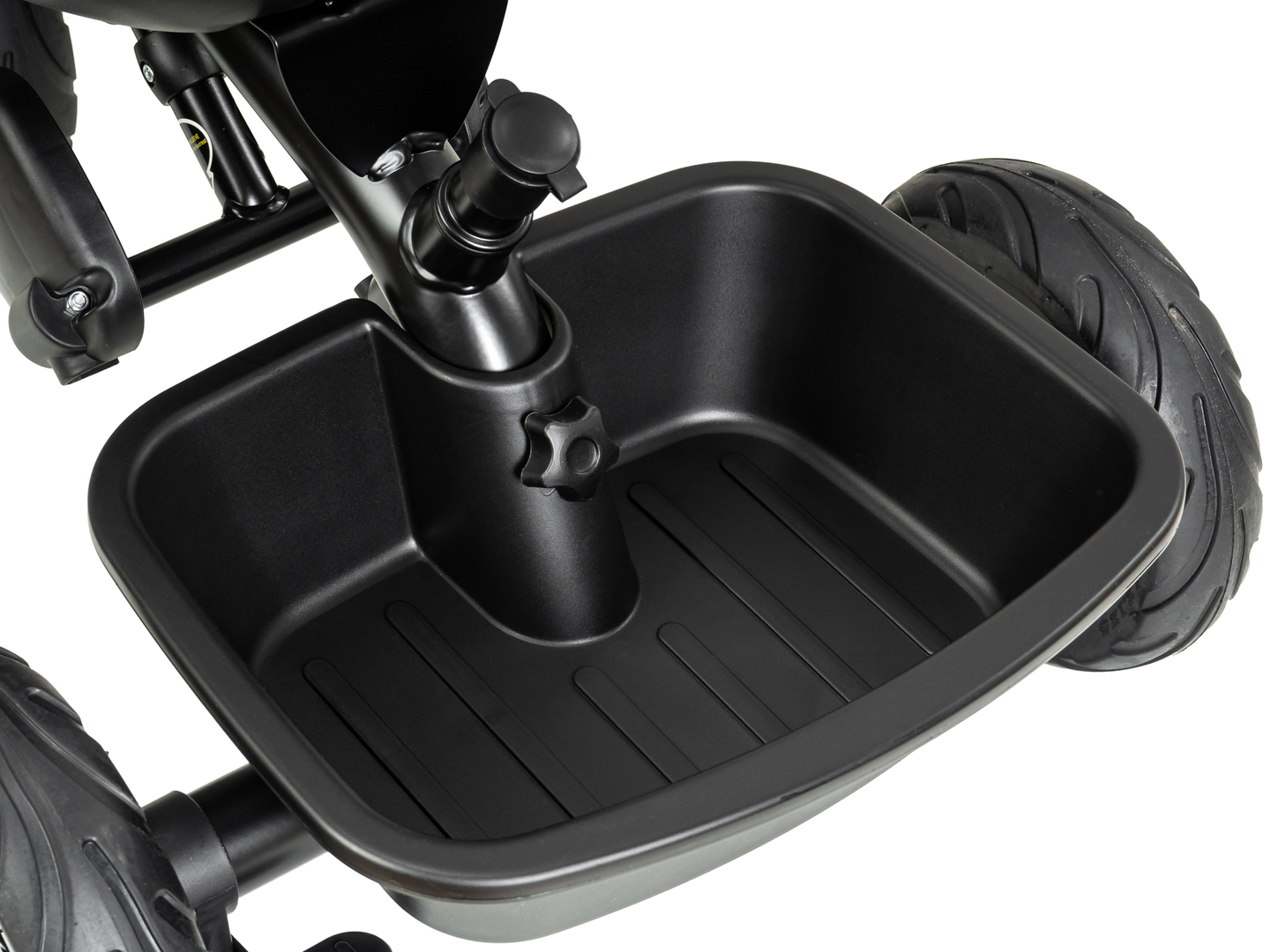 HyperMotion TOBI VECTOR trehjulet cykel - evigt oppustelige hjul + skubbebøjle. Farve: sort.