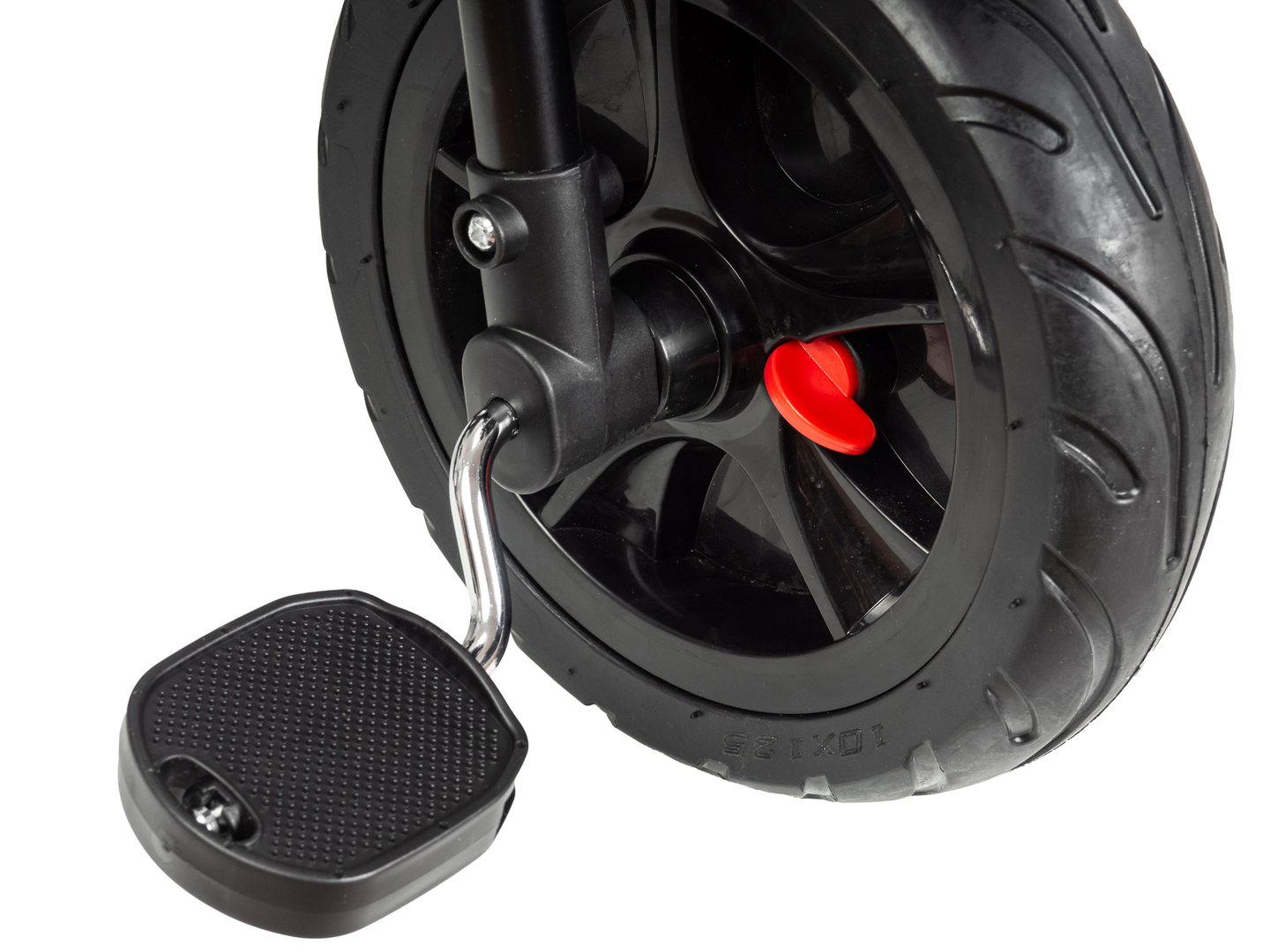 HyperMotion TOBI VECTOR trehjulet cykel - evigt oppustelige hjul + skubbebøjle. Farve: sort.