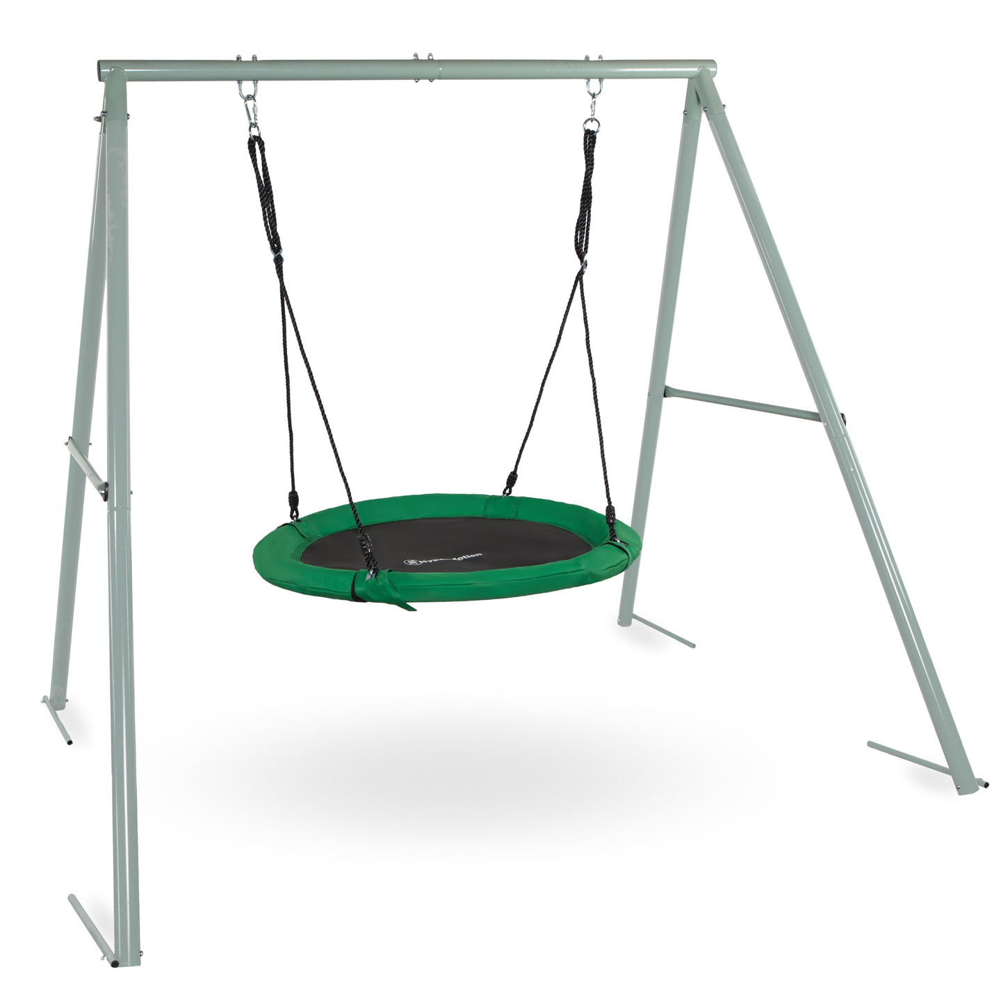 Havegynge af typen storkerede med stel og reb