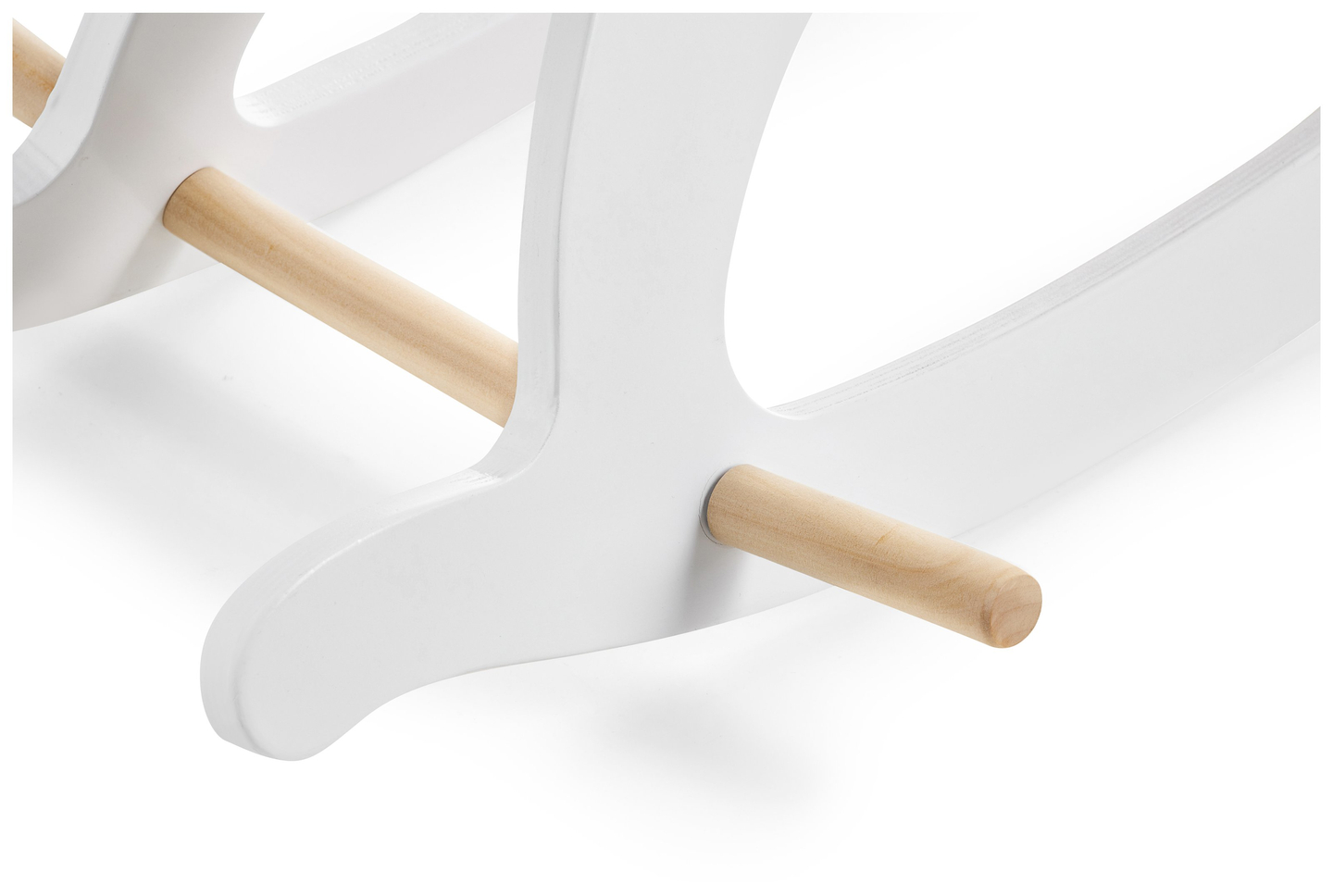 Gyngehest i træ - hvid - fra 12 måneder.