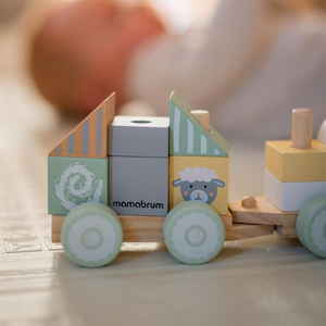 Trætog med klodser til en dreng - Farm