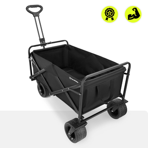 HyperMotion foldbar strandkørestol - sort, 120 kg