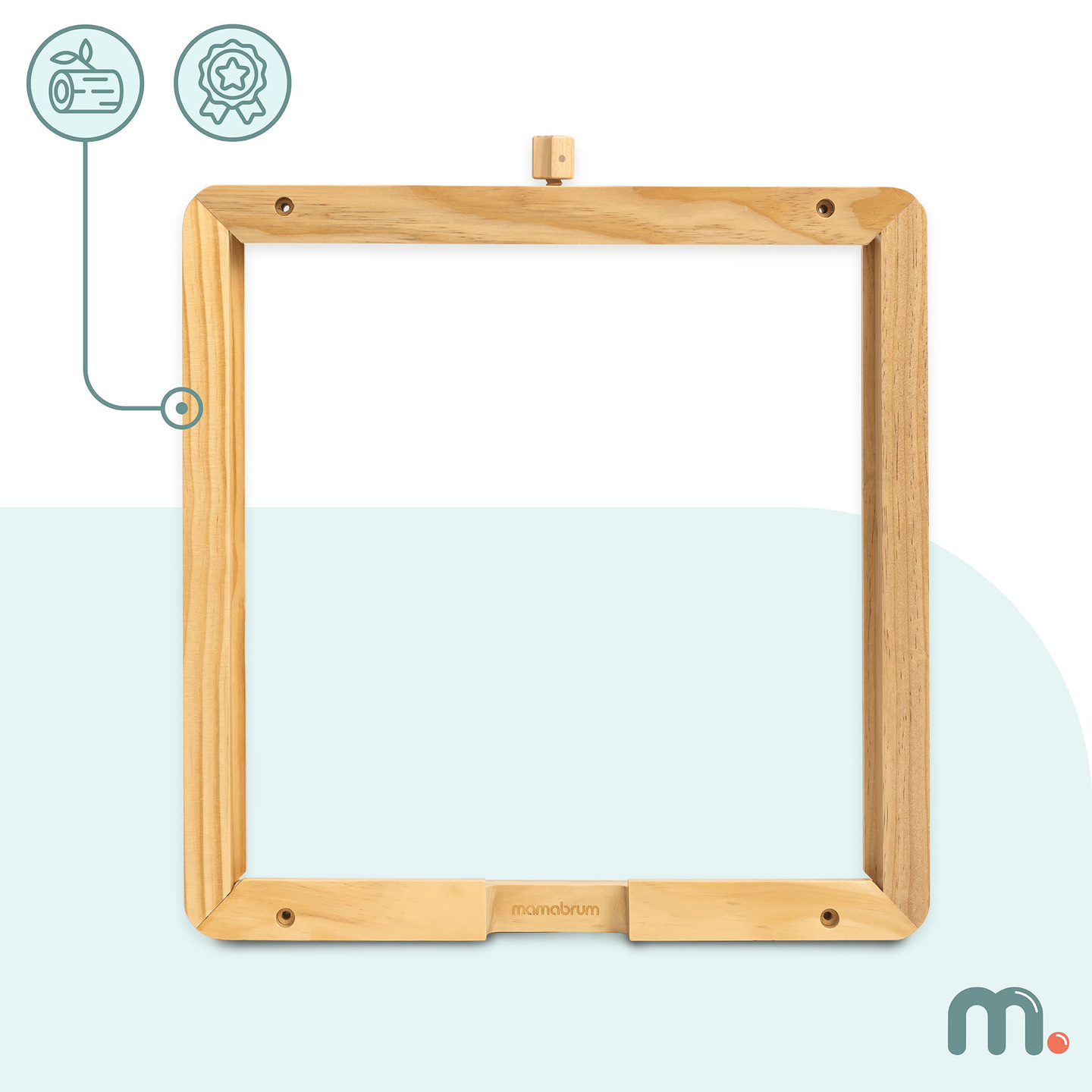 Trævægramme - til montering af Mamabrum pædagogiske tavler