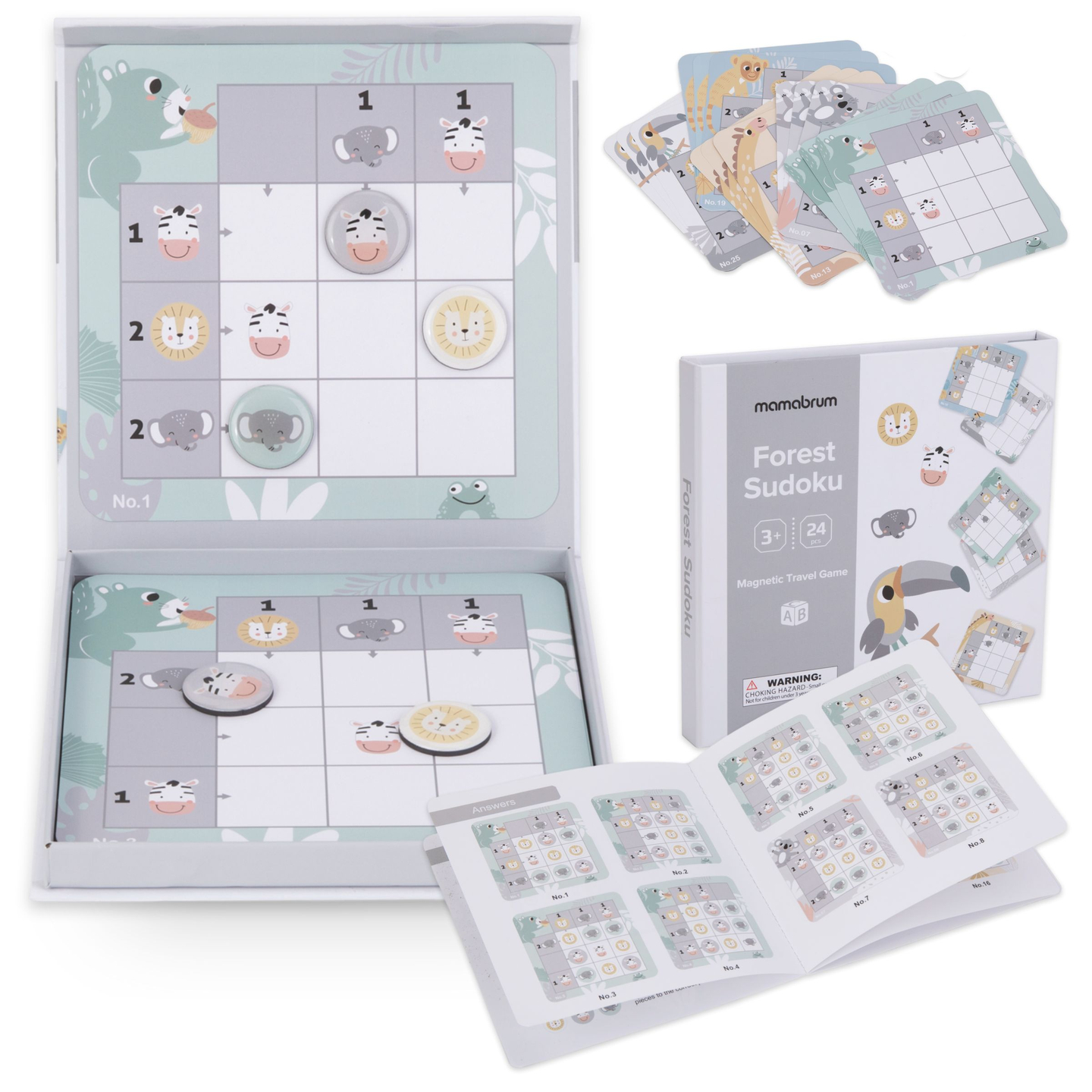 Magnetisk rejsespil - Sudoku for børn