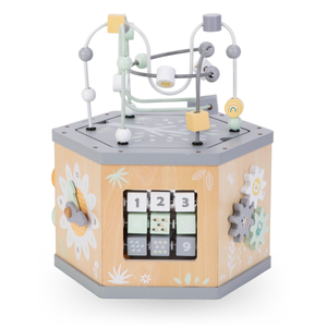 Interaktiv 7-i-1-træterning - motorisk loop