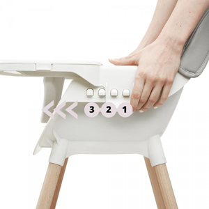 AMELIA ammestol 3i1 Moby-System, grå