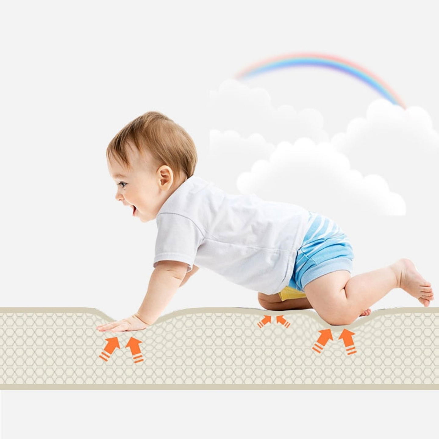 Pædagogisk puslespilsmåtte af skum 90 x 90 x 1 cm - EVA-skum - design: instrumenter