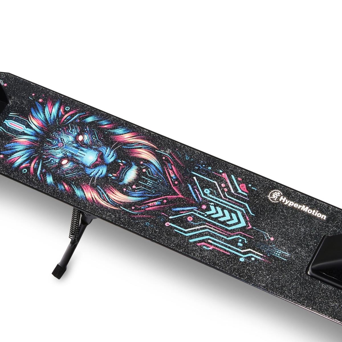 Tohjulet løbehjul til unge voksne - med støddæmper - Hypermotion CITY SWIFT Digital Lion - 100 kg