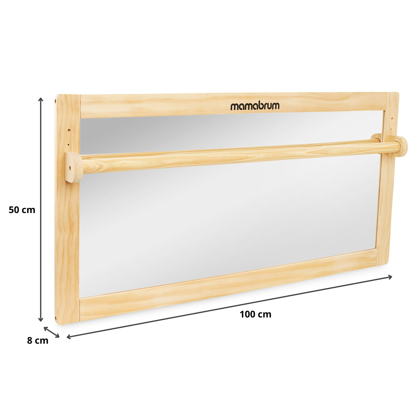 Babyspejl med justerbart håndtag - Montessori