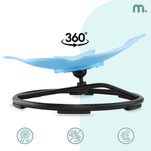 Mini-karrusel til børn Fisk - blå