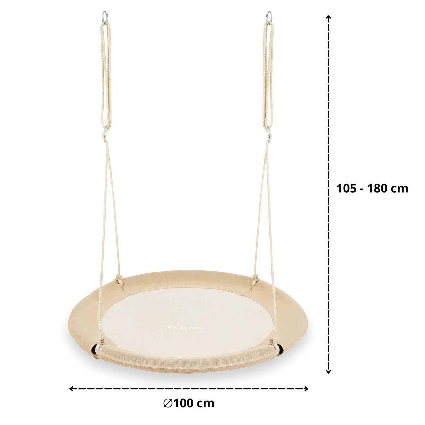 HyperMotion storkerede-gynge - 100 cm i diameter, boho-beige farve