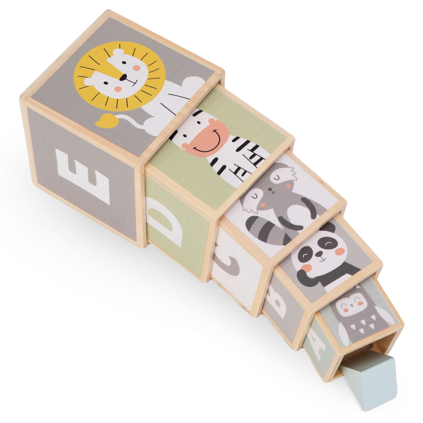 Tårn i træ - formsortering tal alfabet dyr