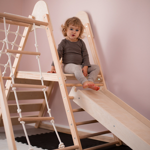 Hjemme-legeplads i træ XL 5in1