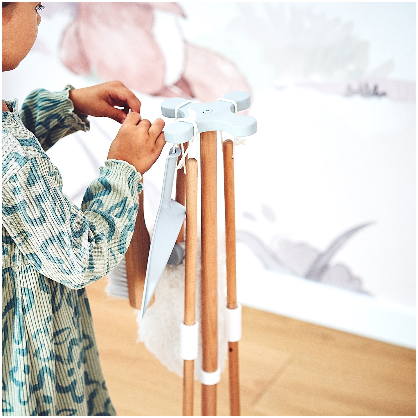 Rengøringssæt i træ