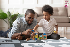 Skummåtte XL 150 x 150 x 1 cm med kant - EVA-skum - grå