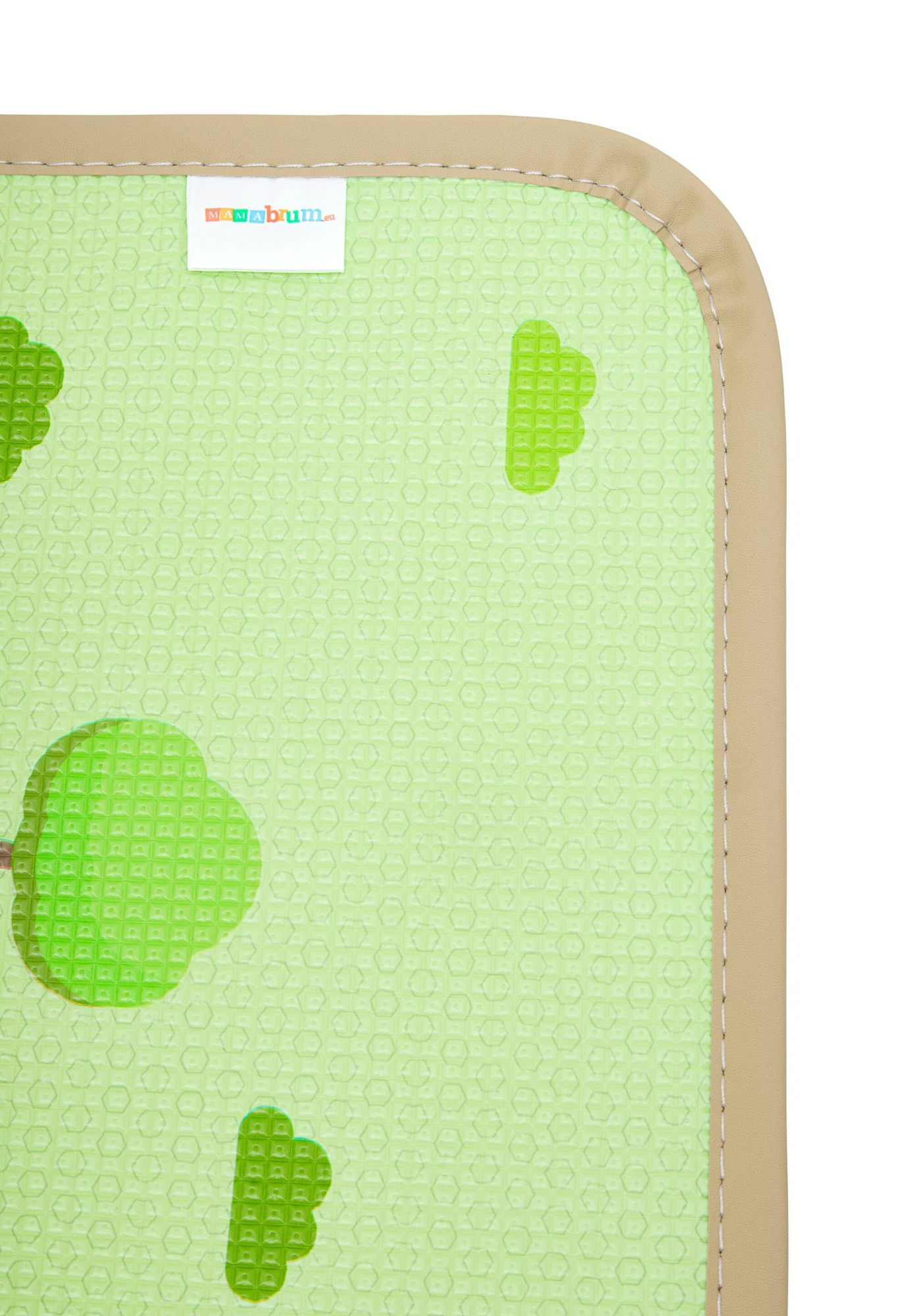 Dobbeltsidet skummåtte - skov på en bakke / solskinsby