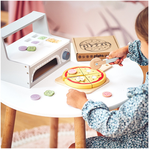 Pizzabagesæt i træ