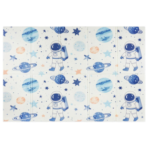 Dobbeltsidet foldbar skummåtte 180 x 120 x 1 cm - Cosmos/Geometriske trekanter