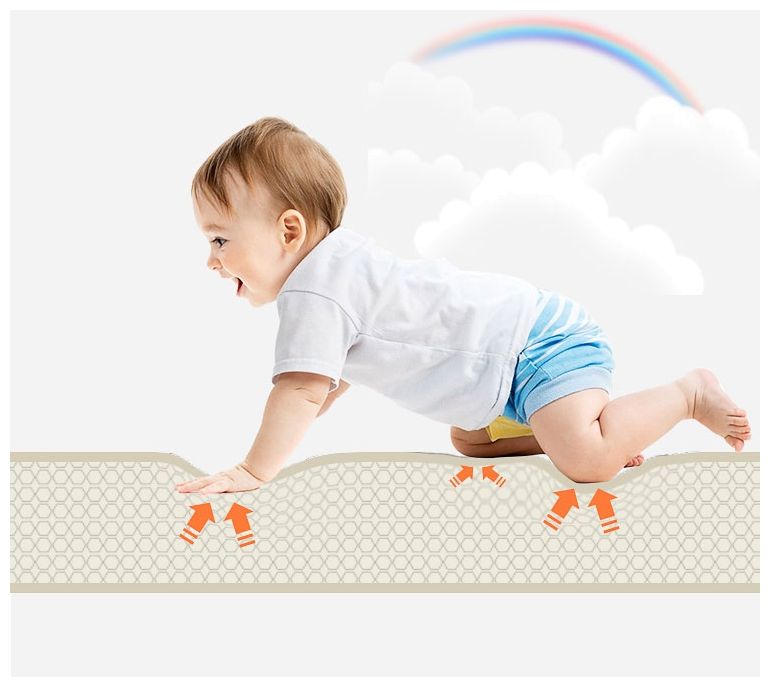 Dobbeltsidet skummåtte XXL - rulle 2 CM (vej og zigzags)